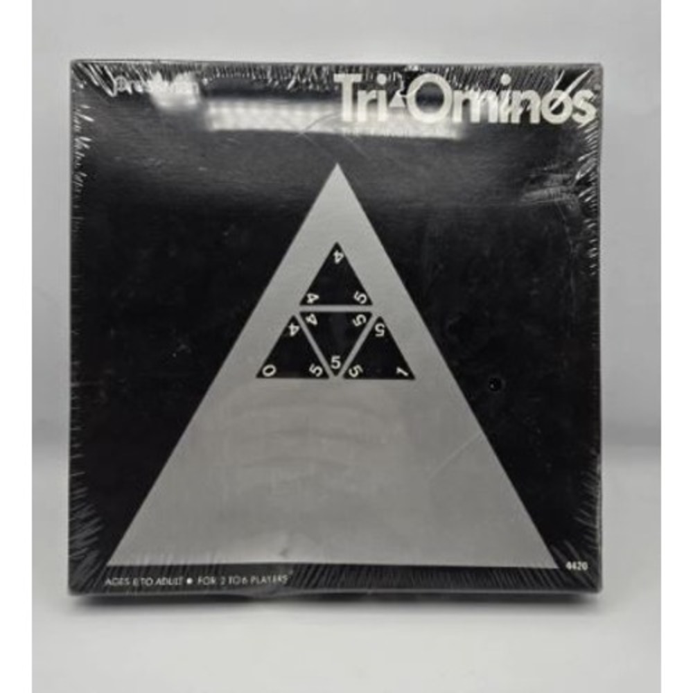 NEW TriOminos Dominoes The‎ Triangle Game Vintage Sealed by Pressman #4420 1968
